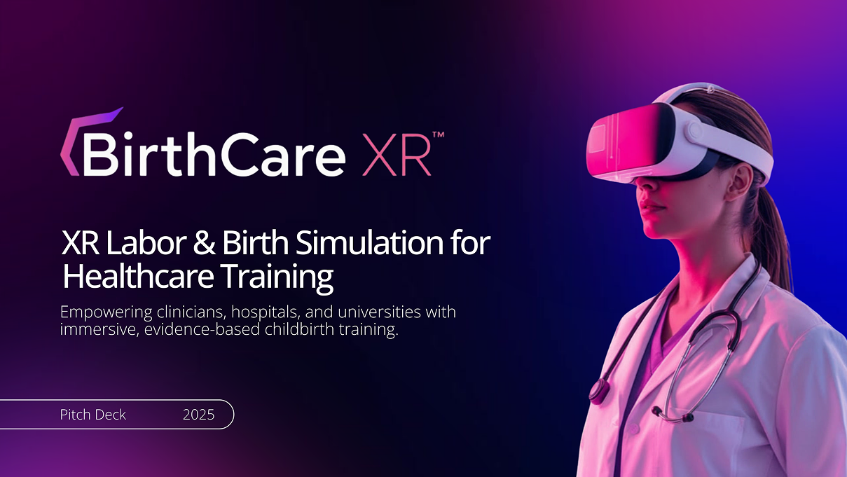 BirthCare XR pitch deck visual